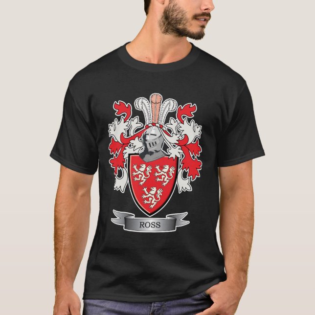 T-shirt Manteau de crête de famille de Ross des bras (Devant)