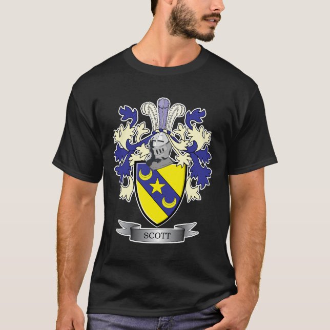 T-shirt Manteau de crête de famille de Scott des bras (Devant)