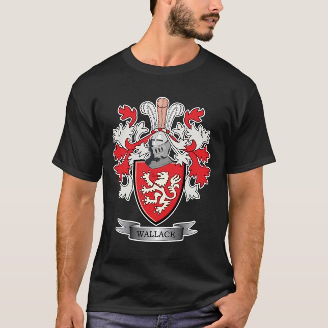 T-shirt Manteau de crête de famille de Wallace des bras (Devant)