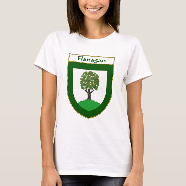 T-shirt Manteau de Flanagan des bras/de crête de famille (Devant)