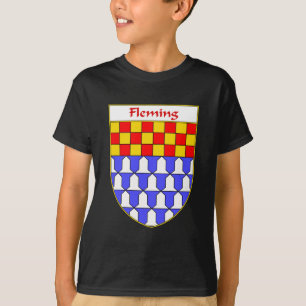 T-shirt Manteau de Fleming des bras/de crête de famille