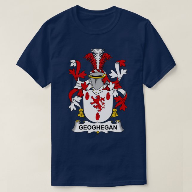 T-shirt Manteau de Geoghegan Armoiries de la famille Crest (Design devant)