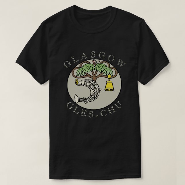 T-shirt Manteau de Glasgow d'art de bras (Design devant)