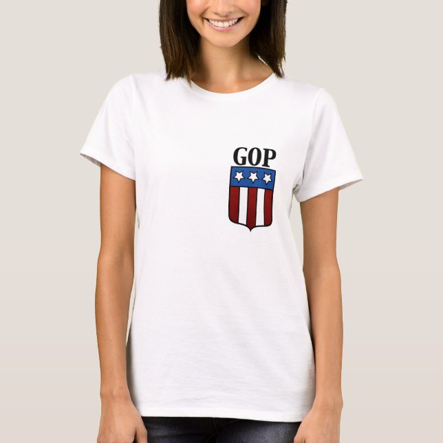 T-shirt Manteau de GOP des bras (Devant)