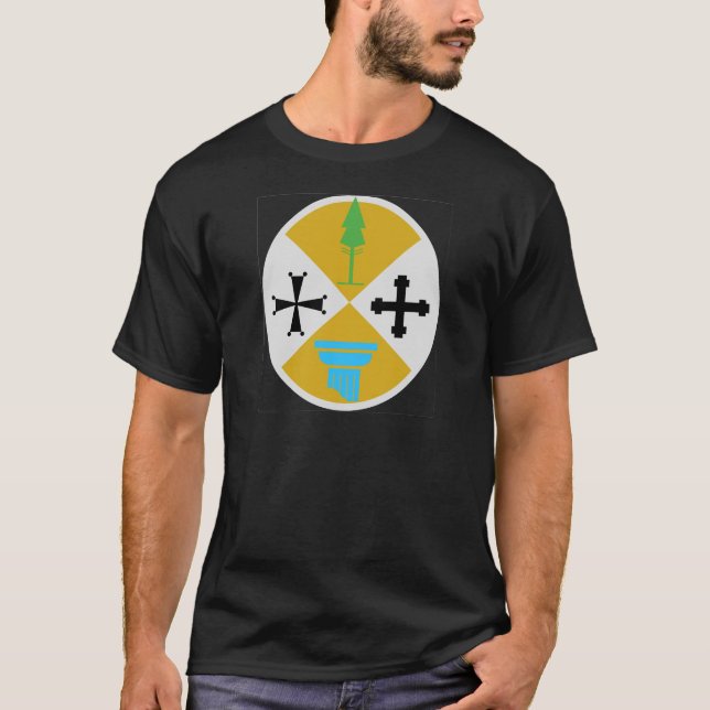 T-shirt Manteau de la Calabre (Italie) des bras (Devant)