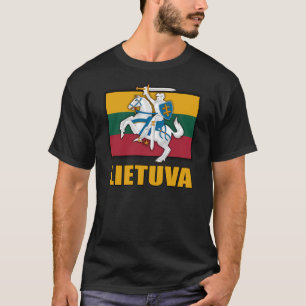 T-shirt Manteau de la Lithuanie des bras