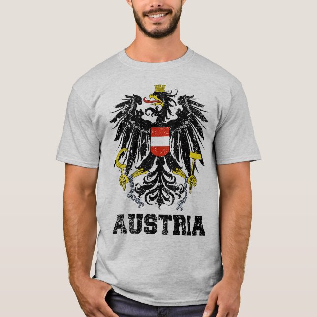 T-shirt Manteau de l'Autriche des bras (Devant)