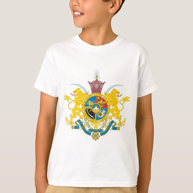 T-shirt Manteau de l'Iran des bras (dynastie 1925-1979 de (Devant)