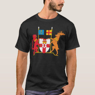 T-shirt Manteau de l'Irlande du Nord des bras