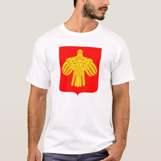 T-shirt Manteau de République du Komi des bras officiel (Devant)