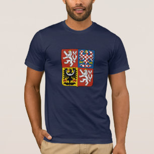 T-shirt Manteau de République Tchèque des bras