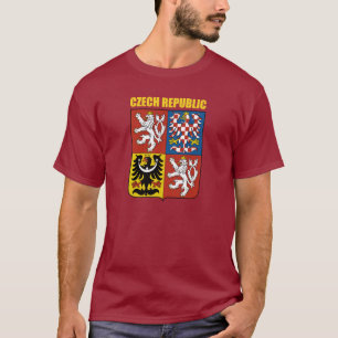 T-shirt Manteau de République Tchèque des bras