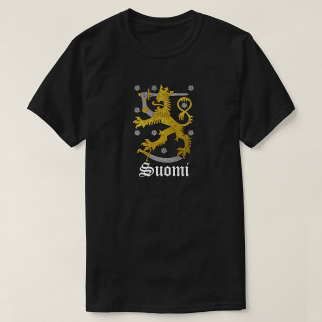 T-shirt Manteau de Suomi Finlande des bras (Design devant)