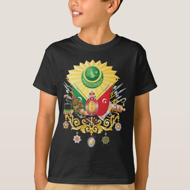 T-shirt Manteau d'empire de tabouret des bras (Devant)