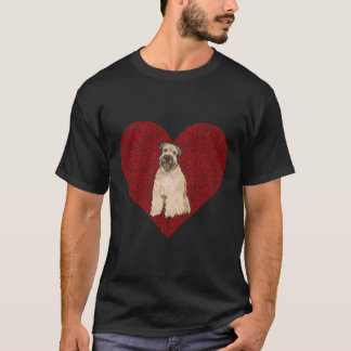 T-shirt Manteau doux Roue Terrier Valentines Jour Chien Lo