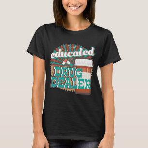 T-shirt Manteau drôle de blanc d'étudiant de PharmD de