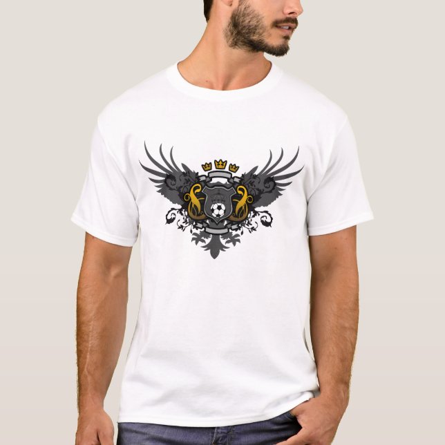 T-shirt Manteau du football des bras (Devant)