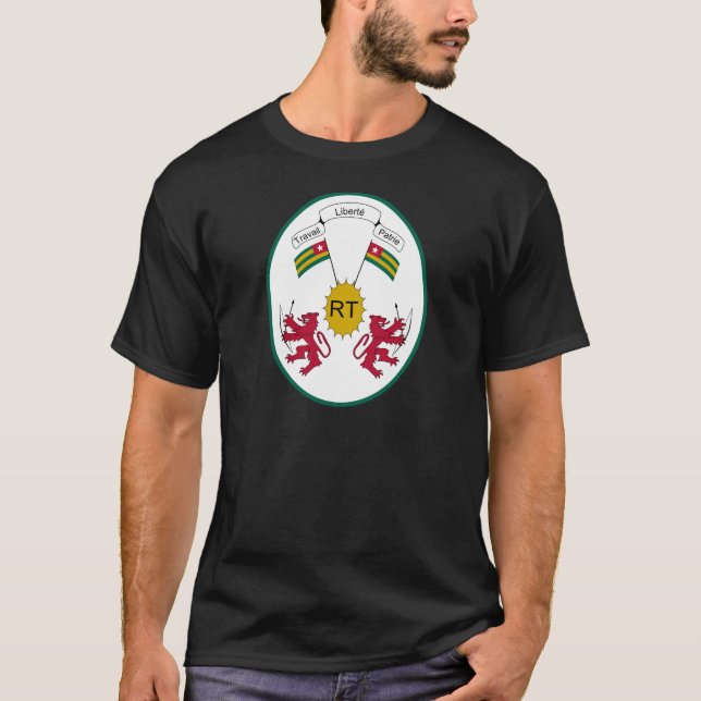 T-shirt Manteau du Togo des bras (Devant)
