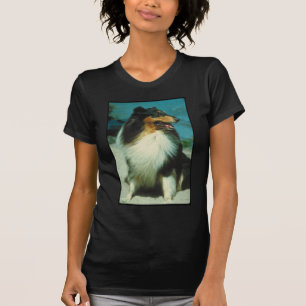 T-shirt Manteau rugueux Tri Coloré de colley
