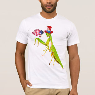 T-shirt Mantis Patriotic, le géant de la prière verte