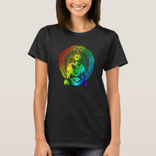 T-shirt Mantra bouddhiste spirituel Bouddhisme Mandala col
