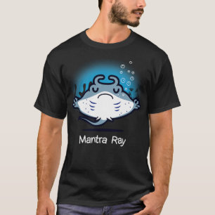 T-shirt Mantra Ray Funny Cute Kawaii Manta Ray Doing Yoga
