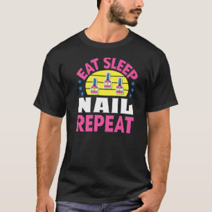 T-shirt Manucure Nail Tech Artiste Manicuriste Femme
