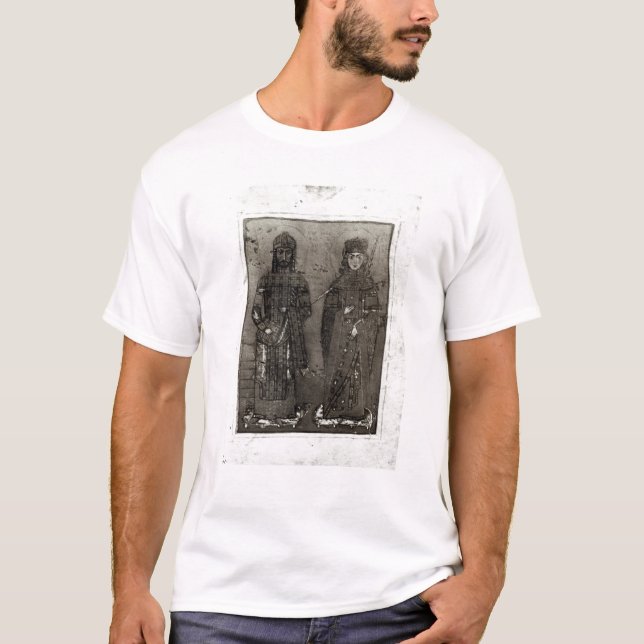 T-shirt Manuel I Comnenus et impératrice Maria d'Antioch (Devant)