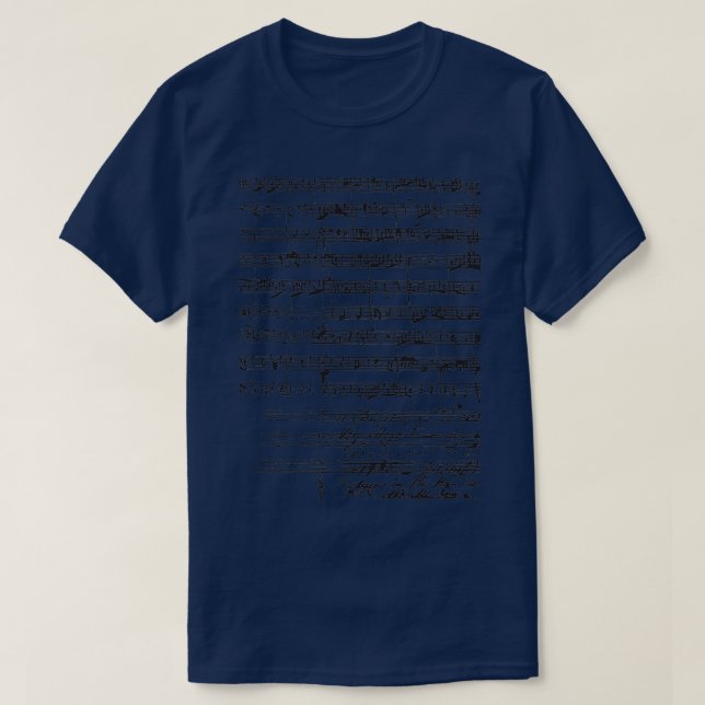 T-shirt Manuscrit Mozart (Design devant)