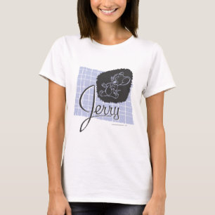 T-shirt Manuscrit noir et bleu de Jerry