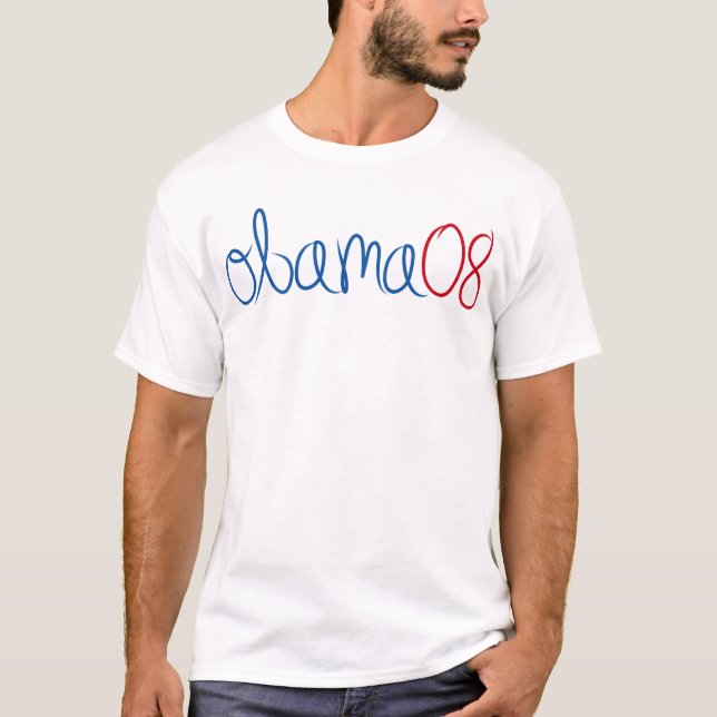 T-SHIRT MANUSCRIT OBAMA08 (Devant)