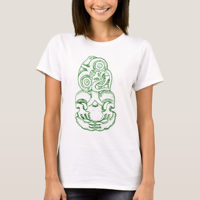 T-shirt maori de croquis de Hei-Tiki (Devant)