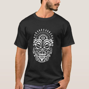 T-shirt Maori polynésien tatouage HAKA Danse Visage Masque