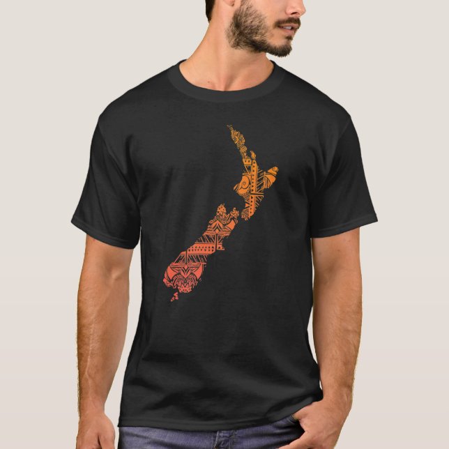 T-shirt Maori Tribal Polynésienne Nouvelle-Zélande Culture (Devant)