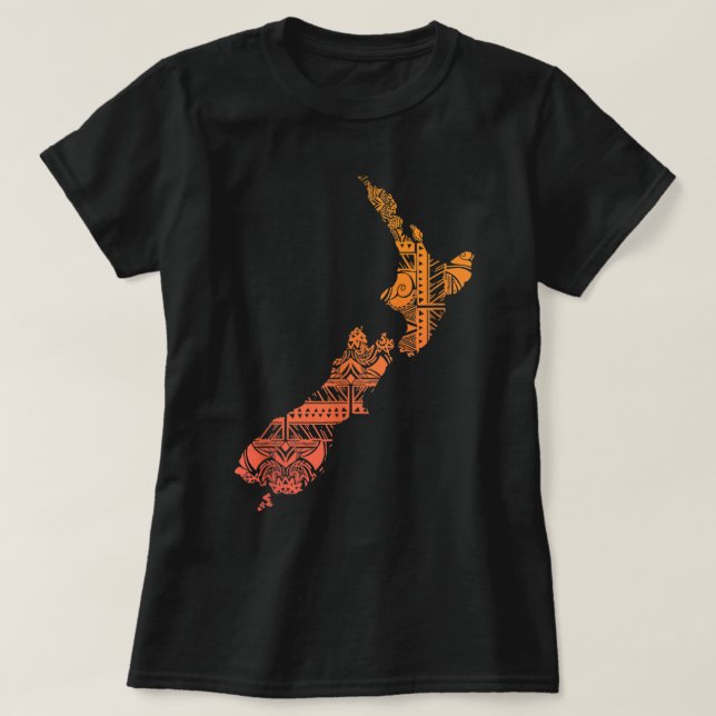 T-shirt Maori Tribal Polynésienne Nouvelle-Zélande Culture (Design devant)