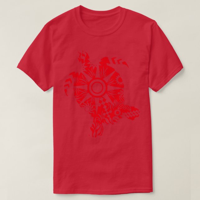 T-shirt Maori Turtle honu tatouage Formes tribales Idée ca (Design devant)