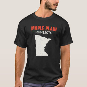 T-shirt Maple Plain Minnesota USA State America Travel Min