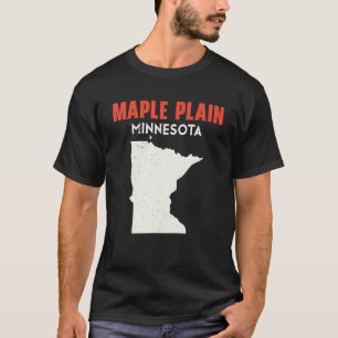 T-shirt Maple Plain Minnesota USA State America Travel Min