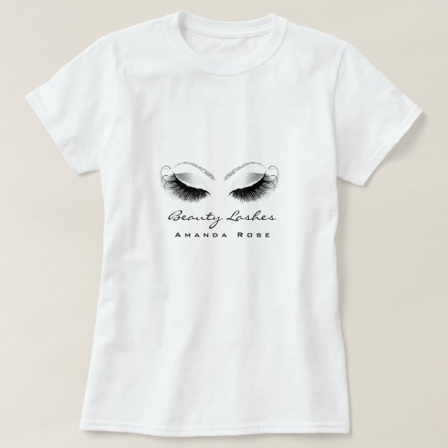 T-shirt Maquillage Artiste Beauté Lash Studio Parties scin (Design devant)
