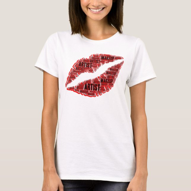 T-shirt Maquillage Artiste Cosmétique Skincare Cosmetologu (Devant)