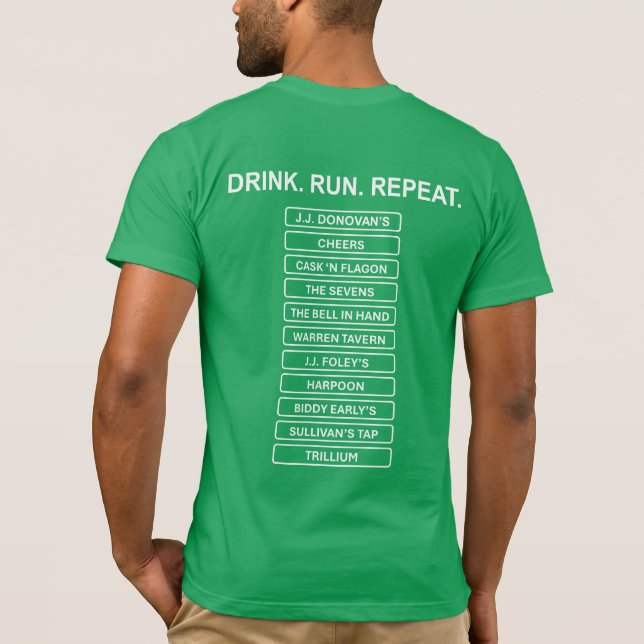 T-shirt Marathon de la bière de Boston (Dos)