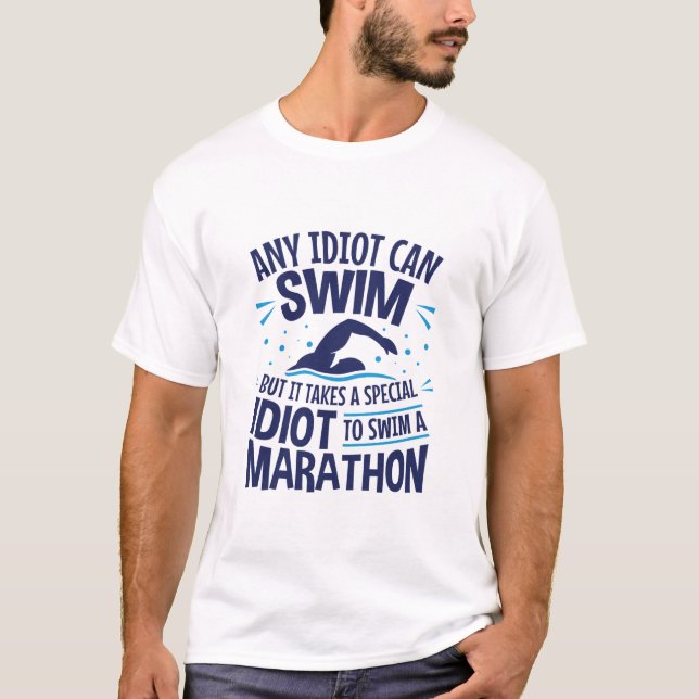 T-shirt Marathon de natation en eau libre Dit drôle (Devant)