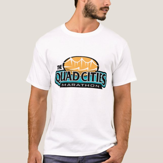 T-shirt Marathon de villes de quadruple (Devant)