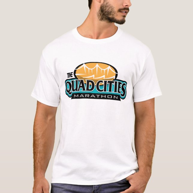 T-shirt Marathon de villes de quadruple (Devant)