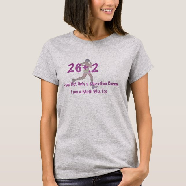 T-shirt Marathon drôle, je suis un maths widget aussi Shir (Devant)