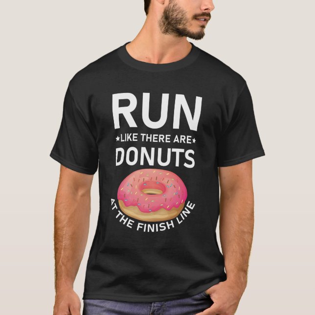 T-shirt Marathon Funny Runner de la ligne Finish (Devant)