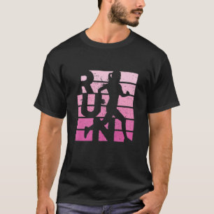 T-shirt Marathon Jogger Marathon Retro RUN Vintage Pour Fi
