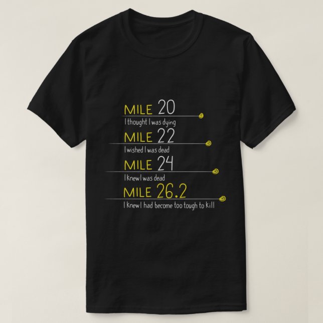 T-shirt Marathon Runner Coureur de cadeaux Idée amusante C (Design devant)