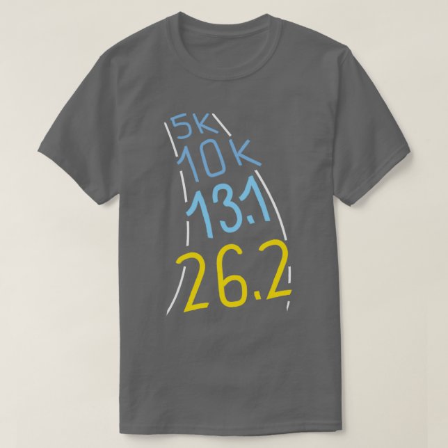 T-shirt Marathon Runner Running Gift 5k 10k (Design devant)
