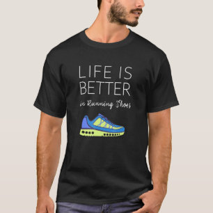 T-shirt Marathon Runner Tee - La Vie Est Meilleure À Ru